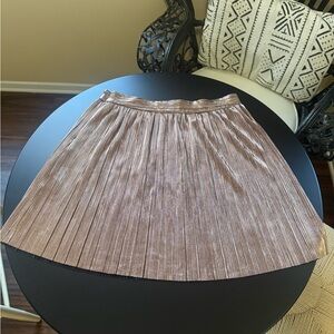 House of Harlow 1960 Shimmering Rose Gold Skirt